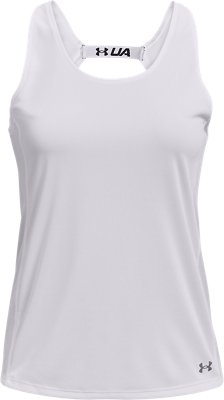 Playera Sin Mangas UA Fly-By para Mujer, White, pdpMainDesktop image number 5
