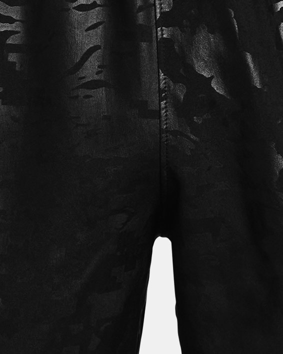 Shorts UA Woven Emboss para Hombre, Black, pdpMainDesktop image number 4