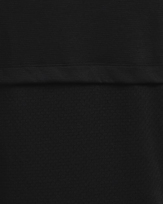男士UA Streaker Run短袖T恤 in Black image number 5