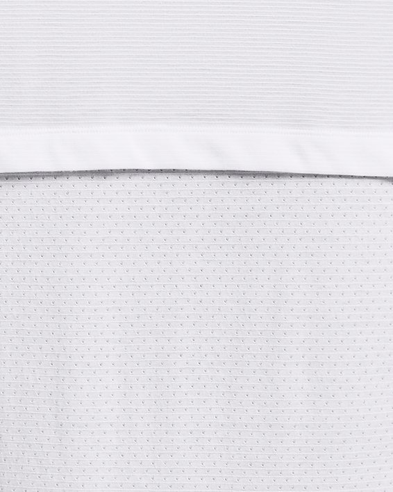 男士UA Streaker Run短袖T恤 in White image number 5