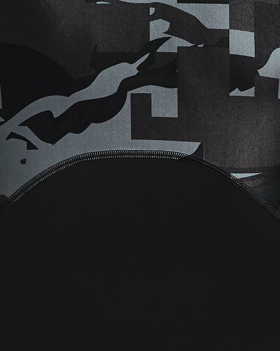 Men's UA Iso-Chill Compression Printed Long Sleeve, Black, pdpMainDesktop image number 6