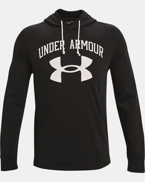 Under Armour Men's UA Rival Terry Big Logo Hoodie. 5