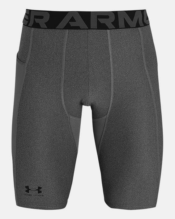 Men's HeatGear® Pocket Long Shorts in Gray image number 4
