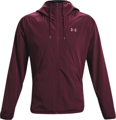 maroon under armour jacket