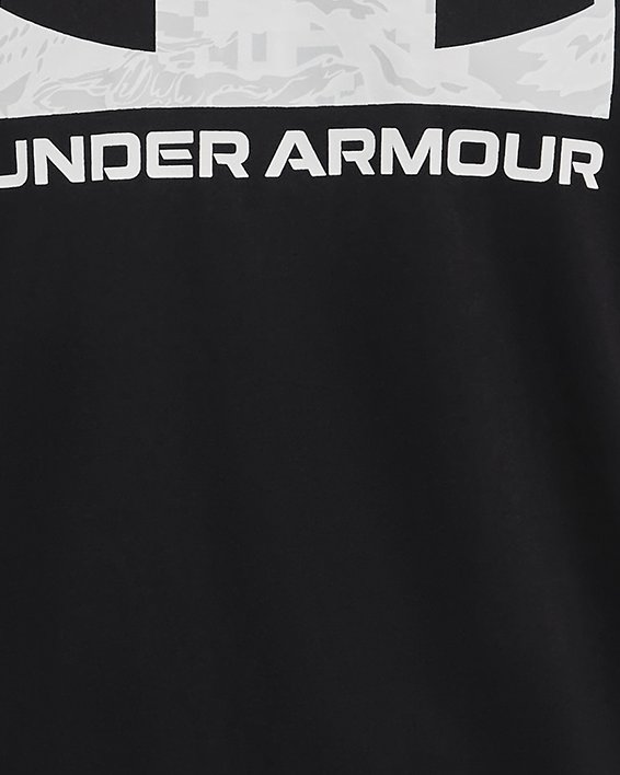 Men's UA ABC Camo Boxed Logo Short Sleeve in Black image number 4