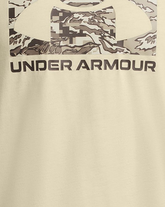 Men's UA ABC Camo Boxed Logo Short Sleeve, Brown, pdpMainDesktop image number 2
