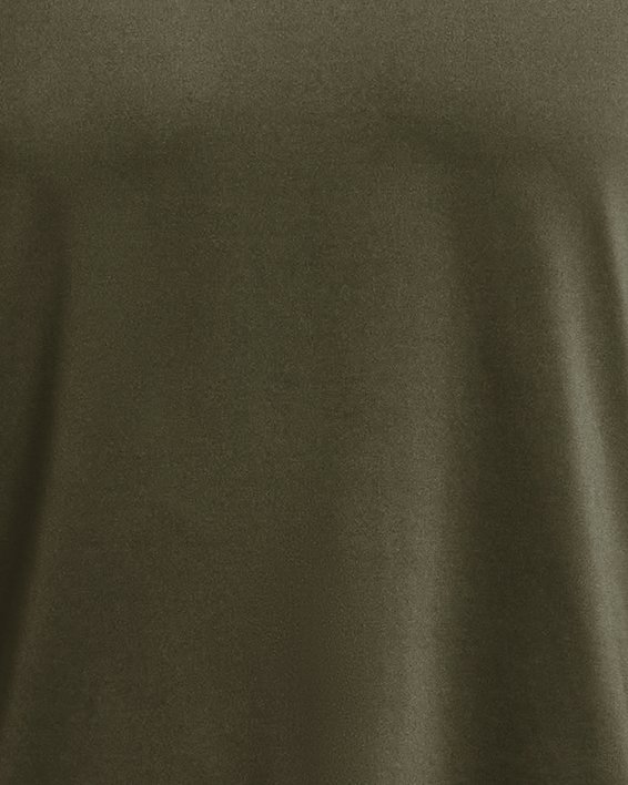 Men's HeatGear® Fitted Short Sleeve, Green, pdpMainDesktop image number 4
