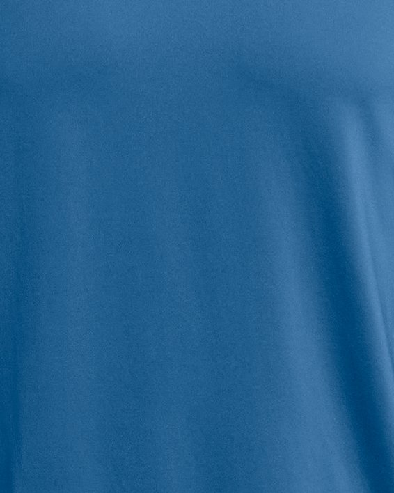 Herentop HeatGear® Fitted met korte mouwen, Blue, pdpMainDesktop image number 2