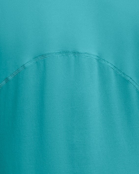 Men's HeatGear® Fitted Short Sleeve, Blue, pdpMainDesktop image number 3