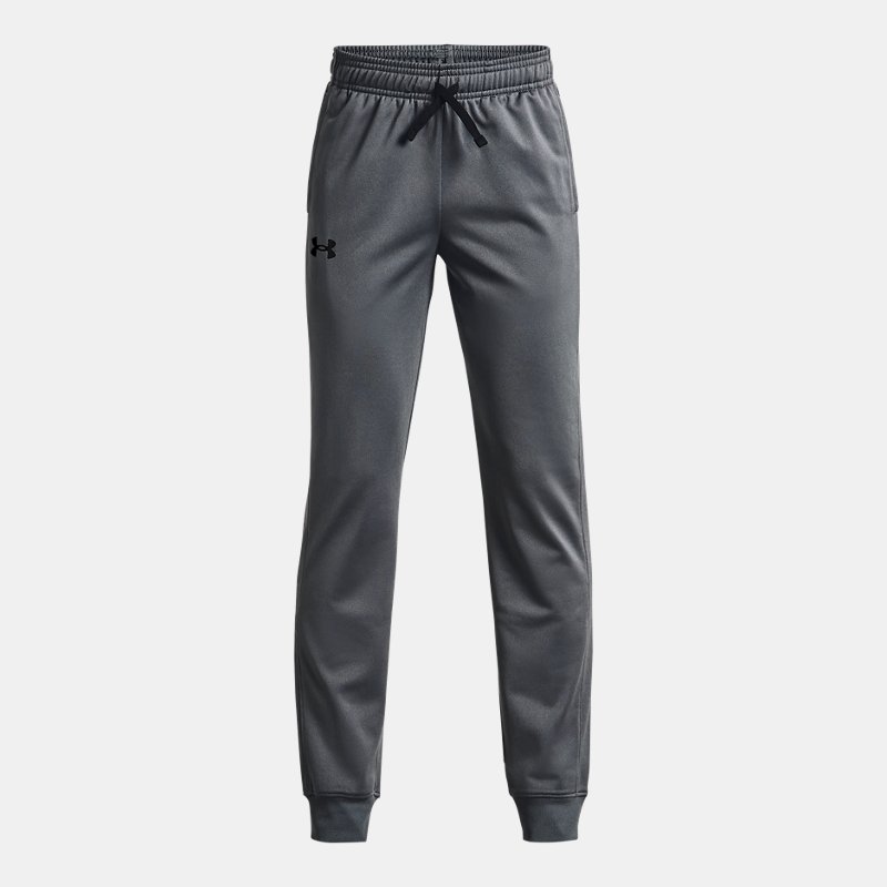 Boys' Under Armour Brawler 2.0 Tapered Pants Pitch Gray / Black / Black YSM (127 - 137 cm)