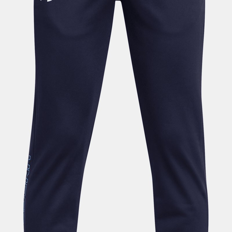 Boys'  Under Armour  Brawler 2.0 Tapered Pants Midnight Navy / White / Horizon Blue YLG (59 - 63 in)