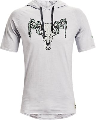 Under Armour Men's Project Rock Charged Cotton® Short Sleeve Hoodie. 4