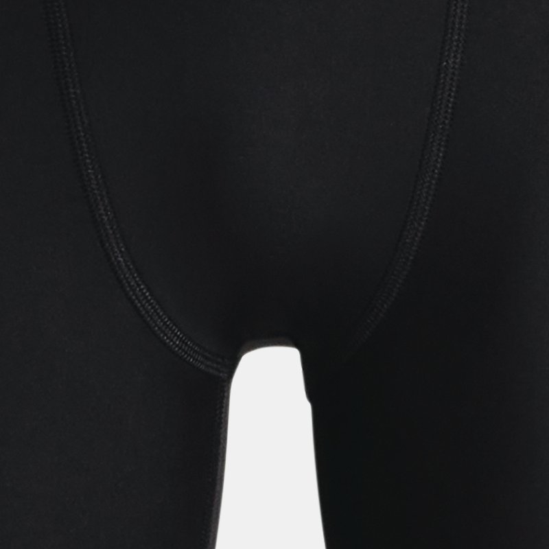 Under Armour Boys' HeatGear® Armour Shorts Black / White YSM (50 - 54 in)