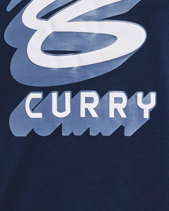 Under Armour Boys' Curry Logo T-Shirt - Blue, YSM