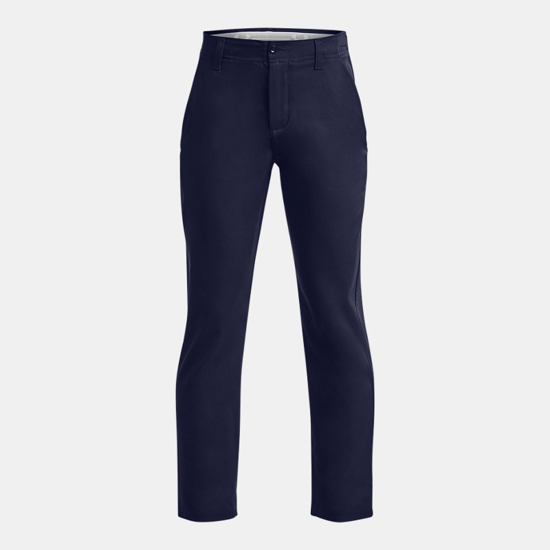 Boys' Under Armour Matchplay Pants Midnight Navy / Halo Gray YLG (149 - 160 cm)