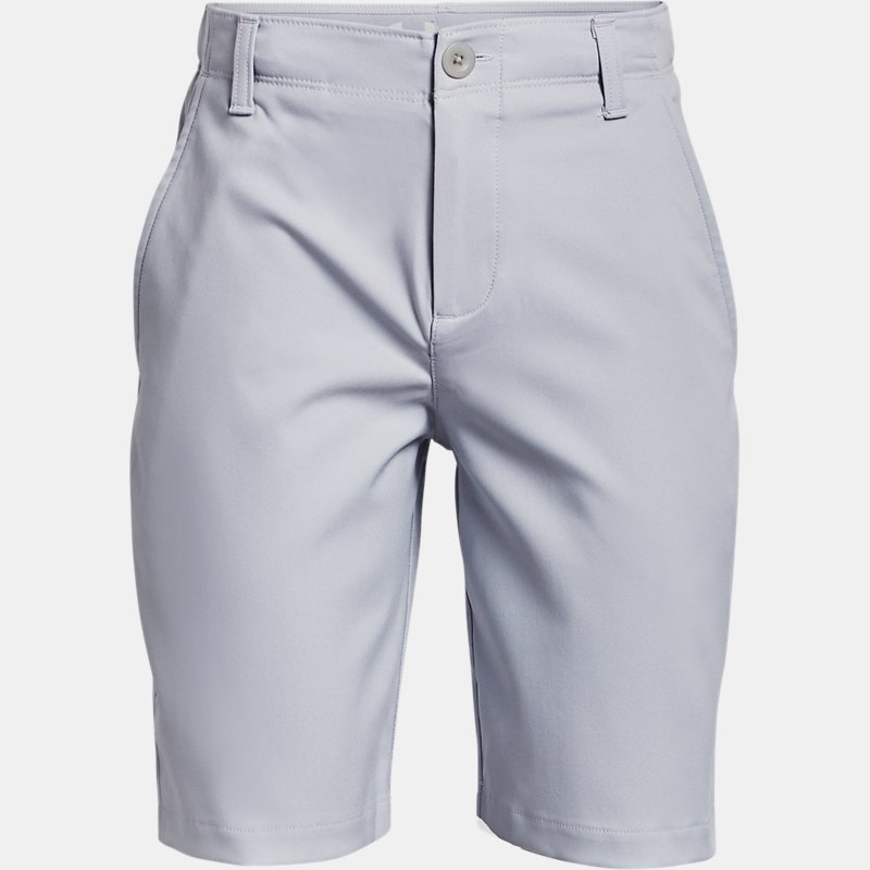 Boys' Under Armour Golf Shorts Mod Gray / Halo Gray YLG