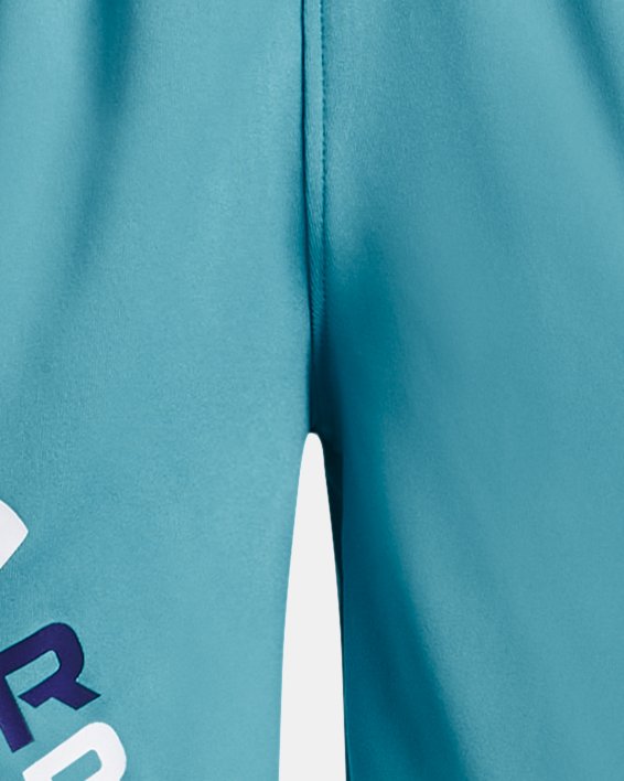 Boys' UA Prototype 2.0 Logo Shorts in Blue image number 0