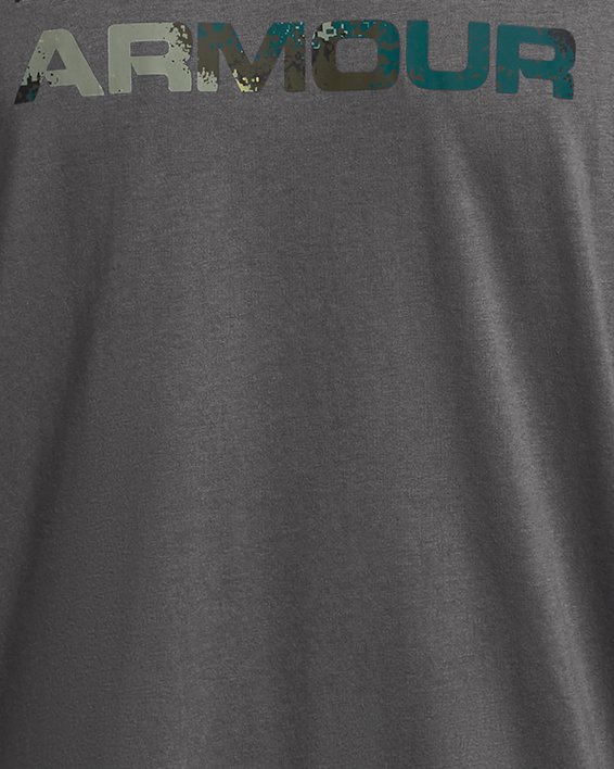 Men's UA Stacked Logo Fill T-Shirt in Gray image number 2