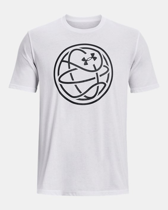T-shirt à logo UA Hoops pour hommes