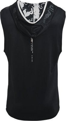 sleeveless football hoodie