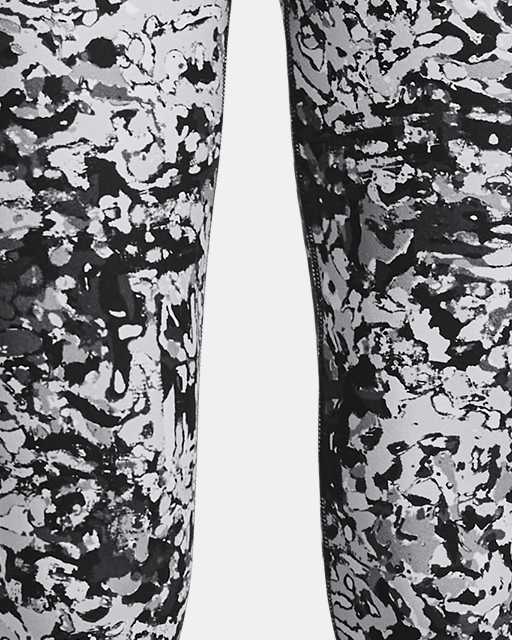 NWT Under Armour YMD Girls Black/Gray/White Big Logo Leggings Set