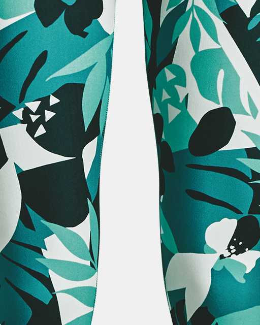 Under Armour Capri leggings girl's youth YLG large blue/pink no