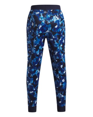 Брюки Under Armour UA Pennant для мальчиков, цвет: Тёмно-синий / Белый — фото 2