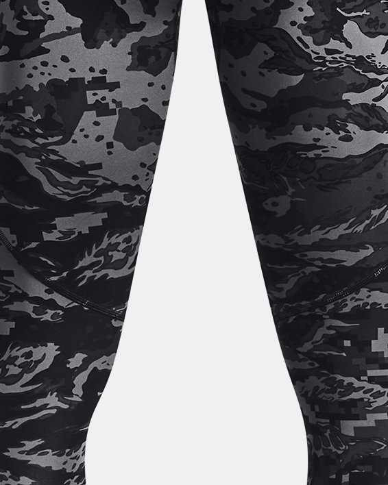 Men's UA Fly Fast Printed Tights, Black, pdpMainDesktop image number 9