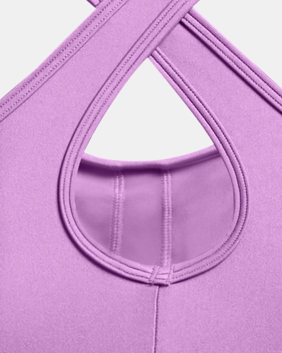 Damen Sport-BH Armour® Mid Crossback, Purple, pdpMainDesktop image number 4