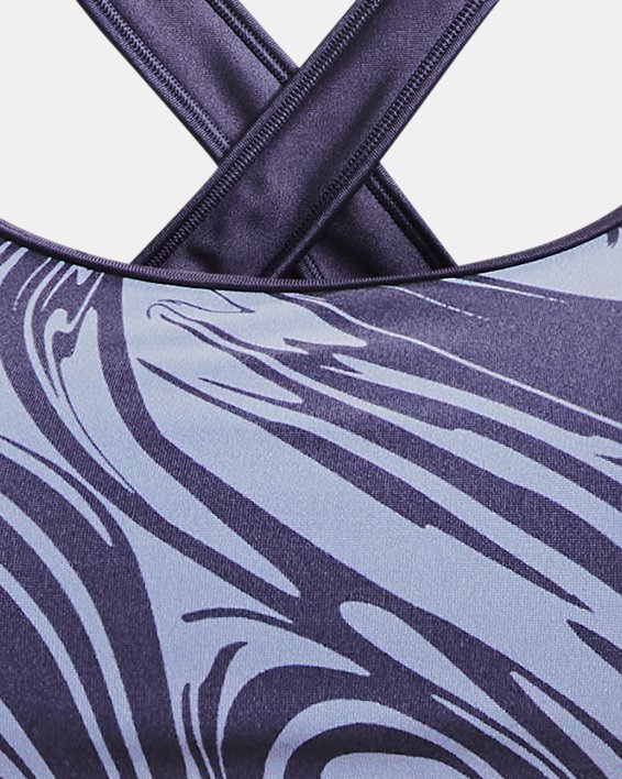  G Crossback Mid Printed, Black - sports bra - UNDER ARMOUR  - 19.90 € - outdoorové oblečení a vybavení shop