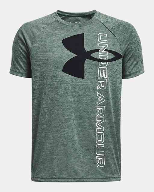 Boys' UA Tech™ Split Logo Hybrid Short Sleeve