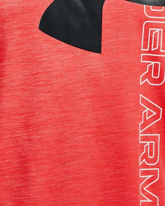 Camiseta Manga Corta UA Tech™ Split Logo Hybrid para Niño, Red, pdpMainDesktop image number 0