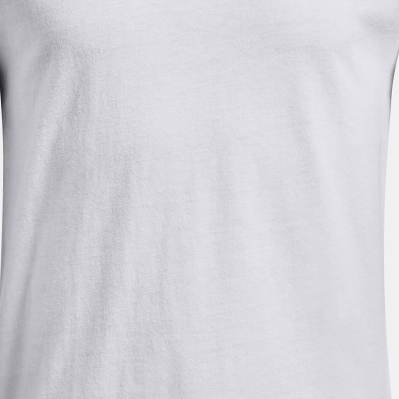 Jongensshirt Under Armour Sportstyle Left Chest met korte mouwen Wit / Zwart YXS (122 - 127 cm)