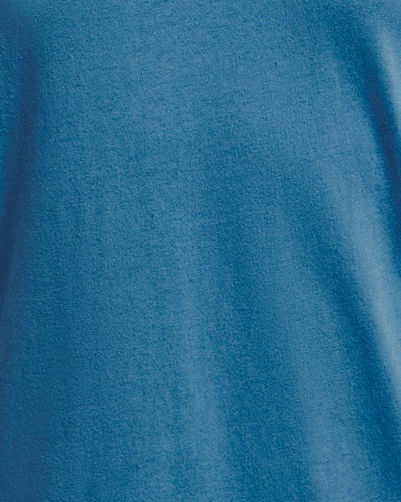 Women's UA Meridian Bubble Hem Crop Short Sleeve in Blue image number 0