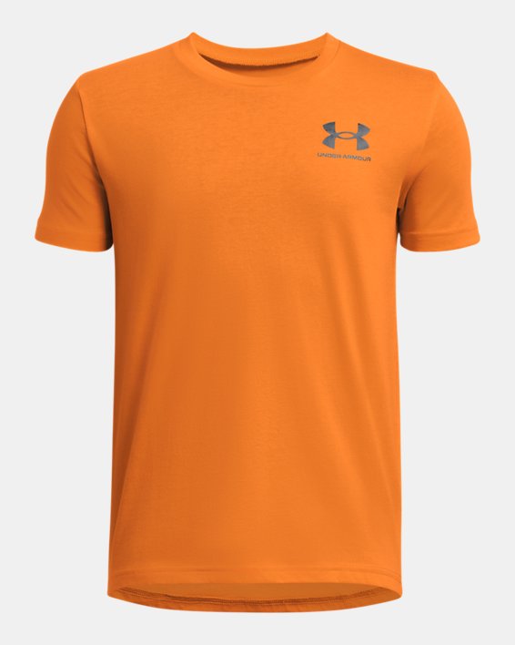 UA Sportstyle – Modèle à manches courtes avec logo à gauche de la poitrine pour pour garçons
