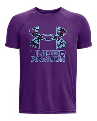 purple under armour shirt