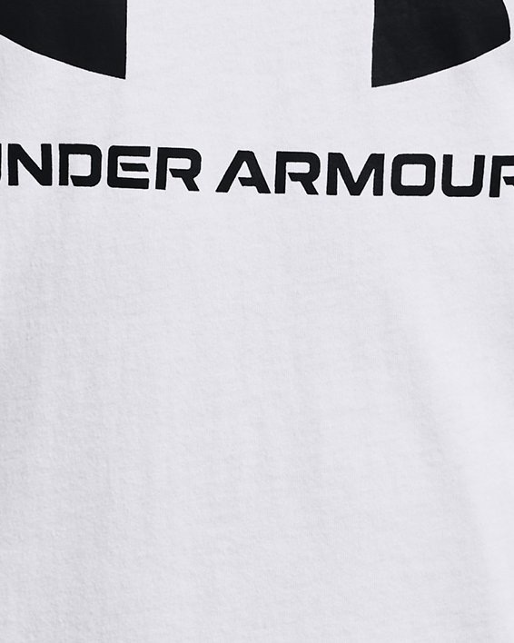 Boys' UA Logo Short Sleeve, White, pdpMainDesktop image number 0