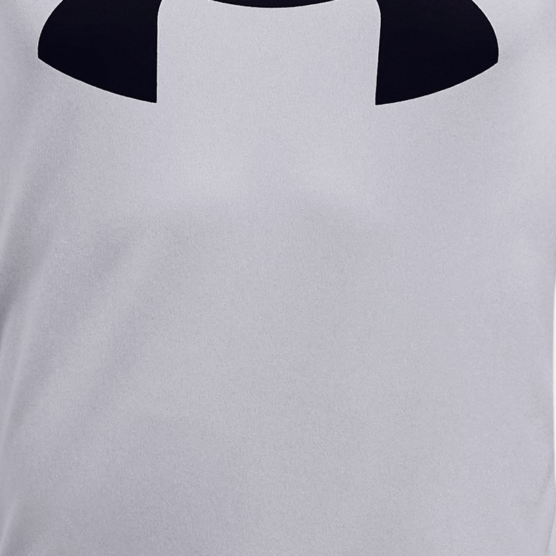 Jongensshirt Under Armour Tech™ Big Logo met korte mouwen Mod Grijs Light Heather / Zwart YXS (122 - 127 cm)