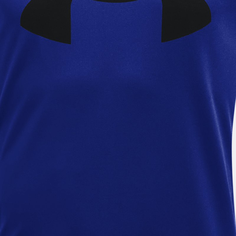 Jongensshirt Under Armour Tech™ Big Logo met korte mouwen Royal / Zwart YXS (122 - 127 cm)