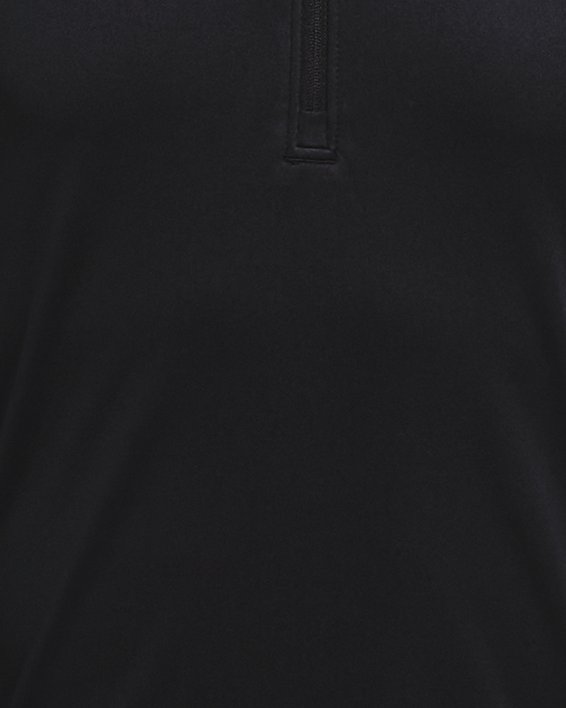 Chłopięca koszulka z zamkiem do połowy długości UA Tech™ 2.0, Black, pdpMainDesktop image number 0