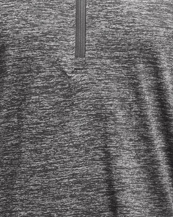 Jongensshirt UA Tech™ 2.0 met korte rits en lange mouwen, Gray, pdpMainDesktop image number 0