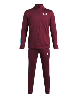 Under Armour Survêtement en maille Rival pour garçon Vintage Maroon, Taille YXS (122 - 127 cm)