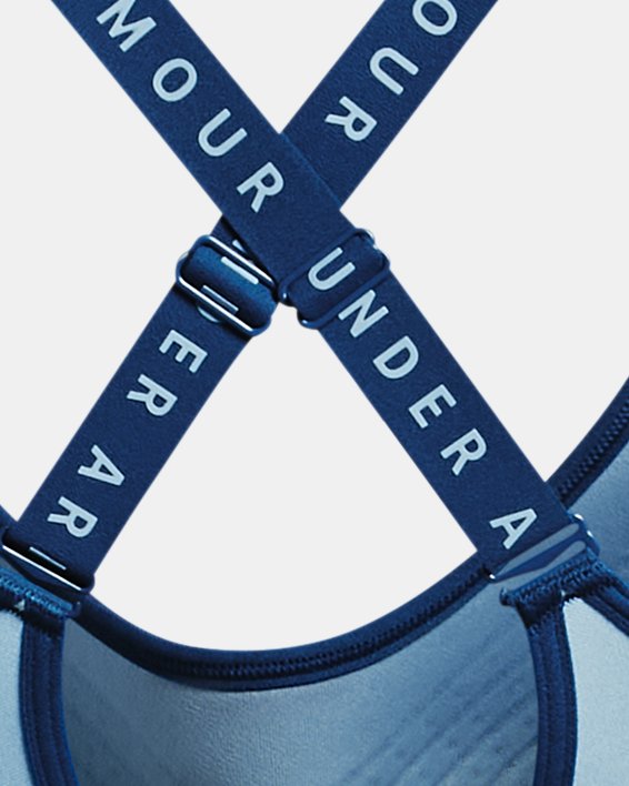 Sujetador deportivo UA Infinity Mid Covered para mujer, Blue, pdpMainDesktop image number 13