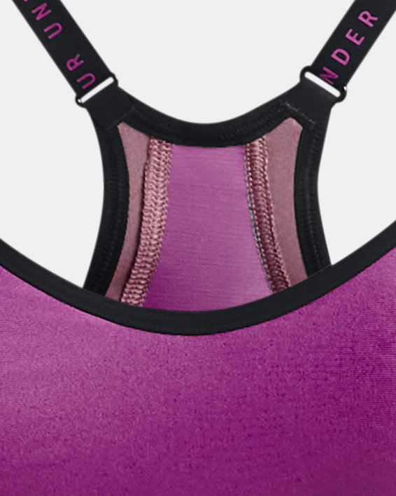 Women's UA Infinity Low Covered Sports Bra in Purple image number 10