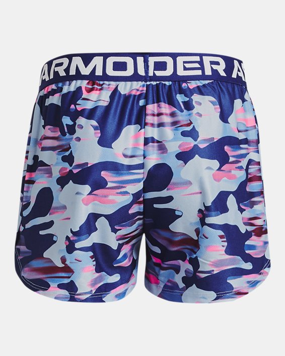 Under Armour Girls' UA Play Up Printed Shorts. 2