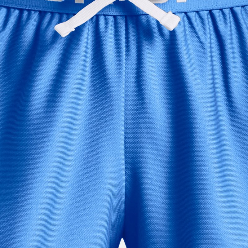 Pantalón corto Under Armour Play Up para niña Water / Blanco YSM (127 - 137 cm)