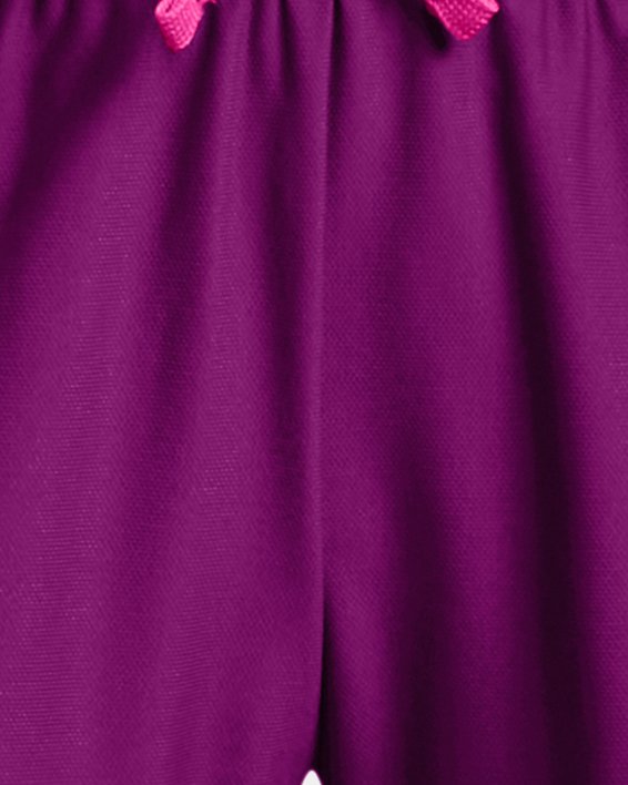 Girls' UA Play Up Shorts in Purple image number 0
