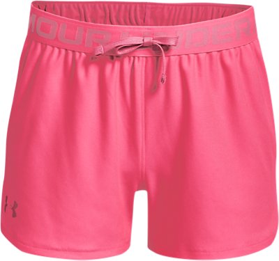 Shorts UA Play Up para ni&ntilde;a, Pink, pdpMainDesktop image number 0
