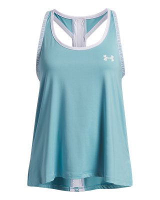 Under Armour Débardeur Knockout pour fille Bleu Haze, Taille YXS (122 - 127 cm)