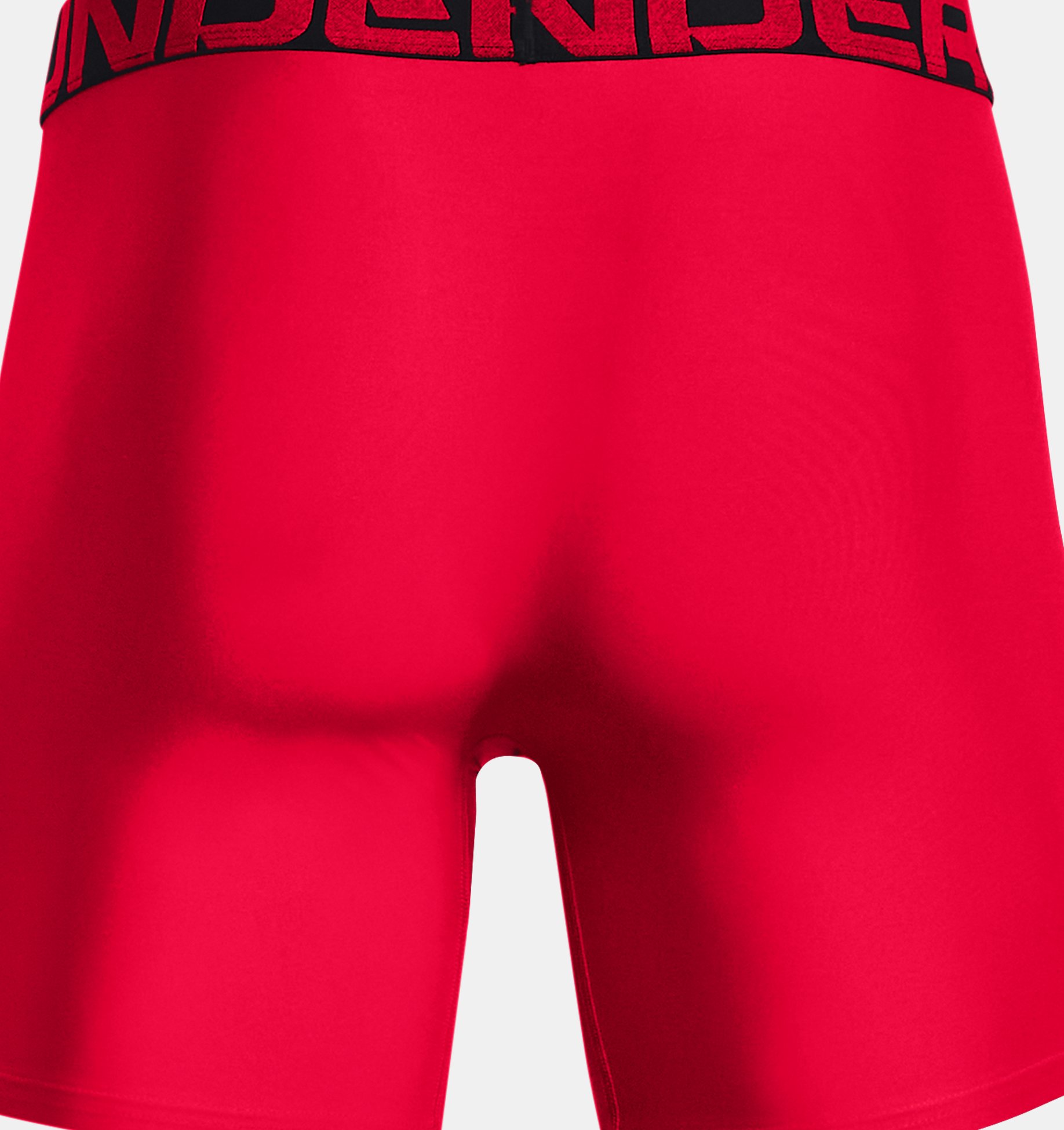 2-Pack Under Armour Tech Boxer Briefs Red Black Medium Large XL 1363619 6  Inch